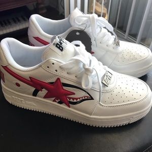 Brand new bape bapesta shoes
